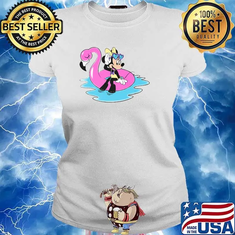 Disney Minnie and Flamingo T-Shirt Ladies tee