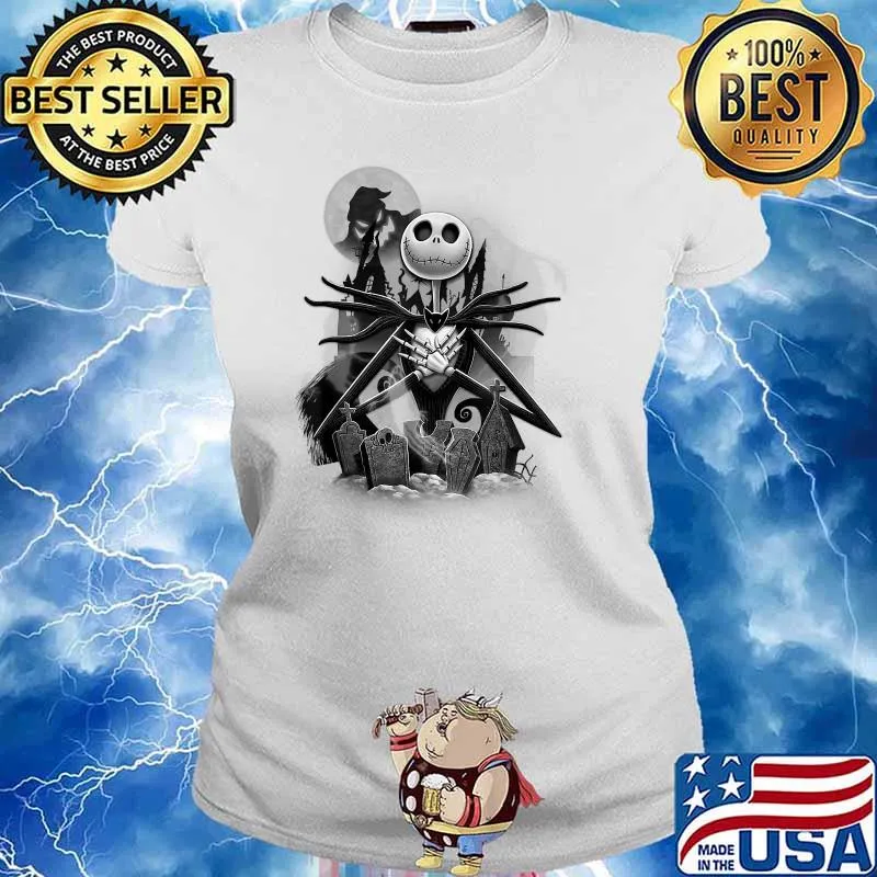 Disney Nightmare Before Christmas Jack T-Shirt Ladies tee