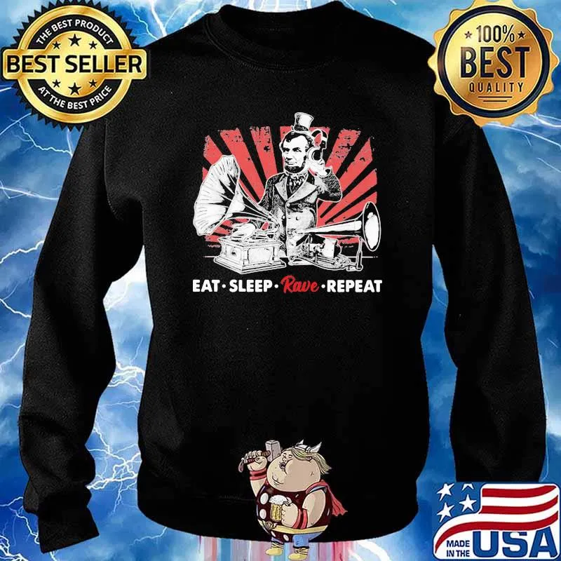 DJ lincol eat sleep rave repeat Shirt Sweater
