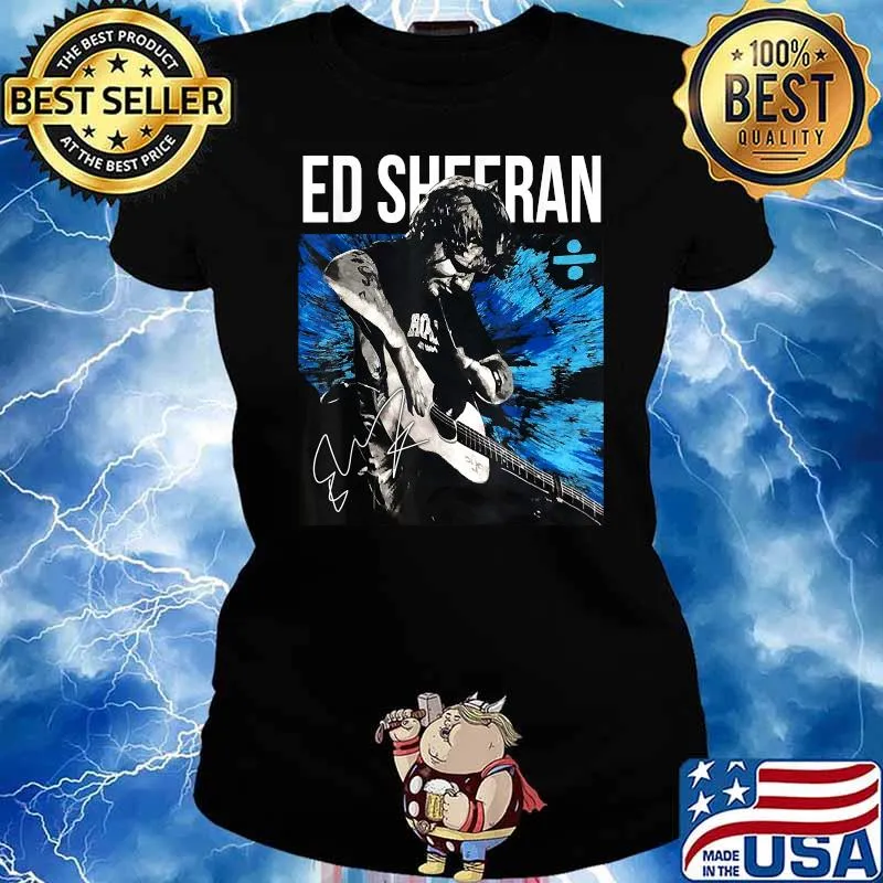 Ed Art Sheerans Limited Signature T-Shirt Ladies tee