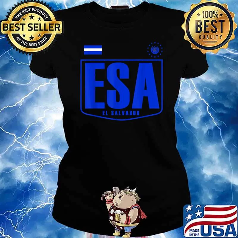 ESA El Salvador La Selecta Cuscatleca Futbol Soccer T-Shirt Ladies tee