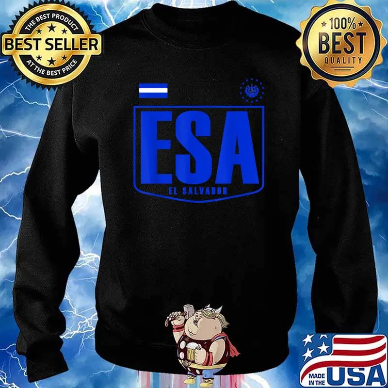 ESA El Salvador La Selecta Cuscatleca Futbol Soccer T-Shirt Sweater