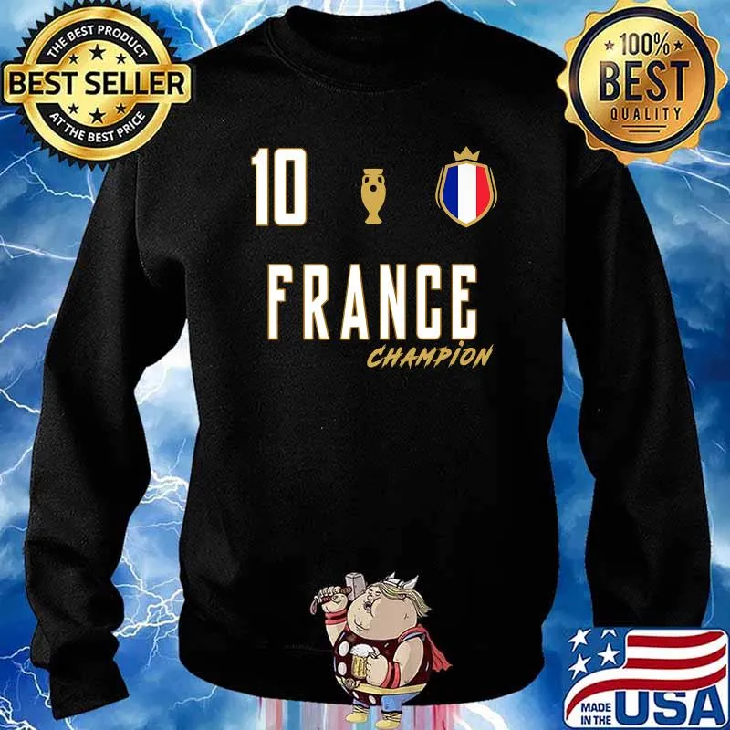 Fan France National 10 Soccer Team Football T-Shirt Sweater