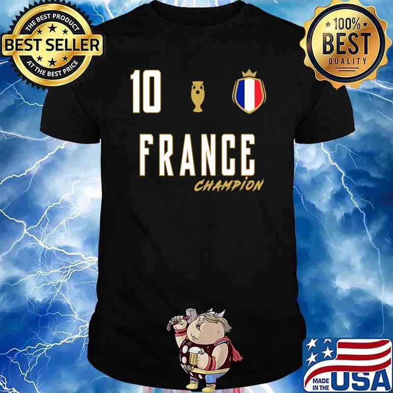Fan France National 10 Soccer Team Football T-Shirt