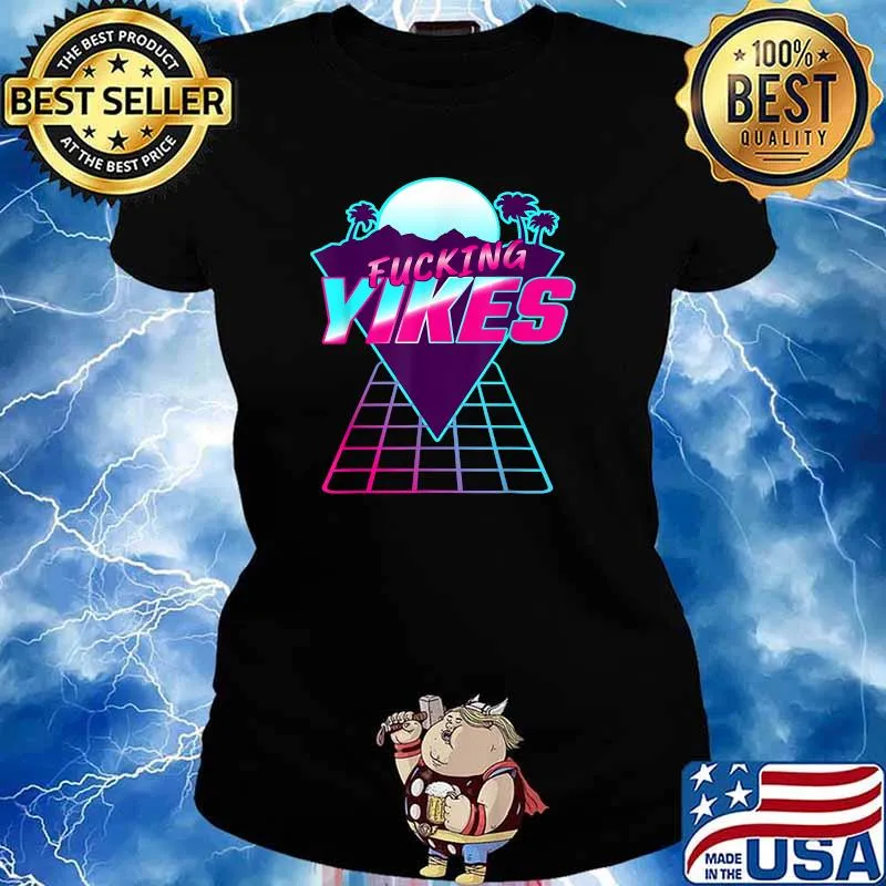 Fucking Yikes Inspired Vaporwave T-Shirt Ladies tee
