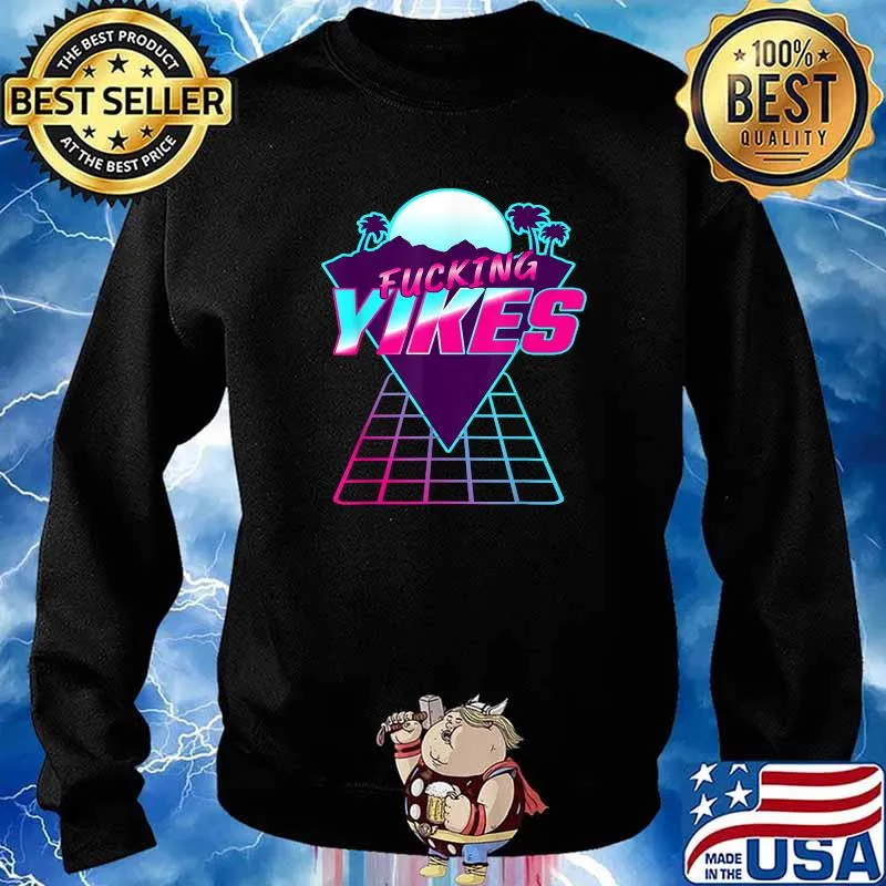 Fucking Yikes Inspired Vaporwave T-Shirt Sweater