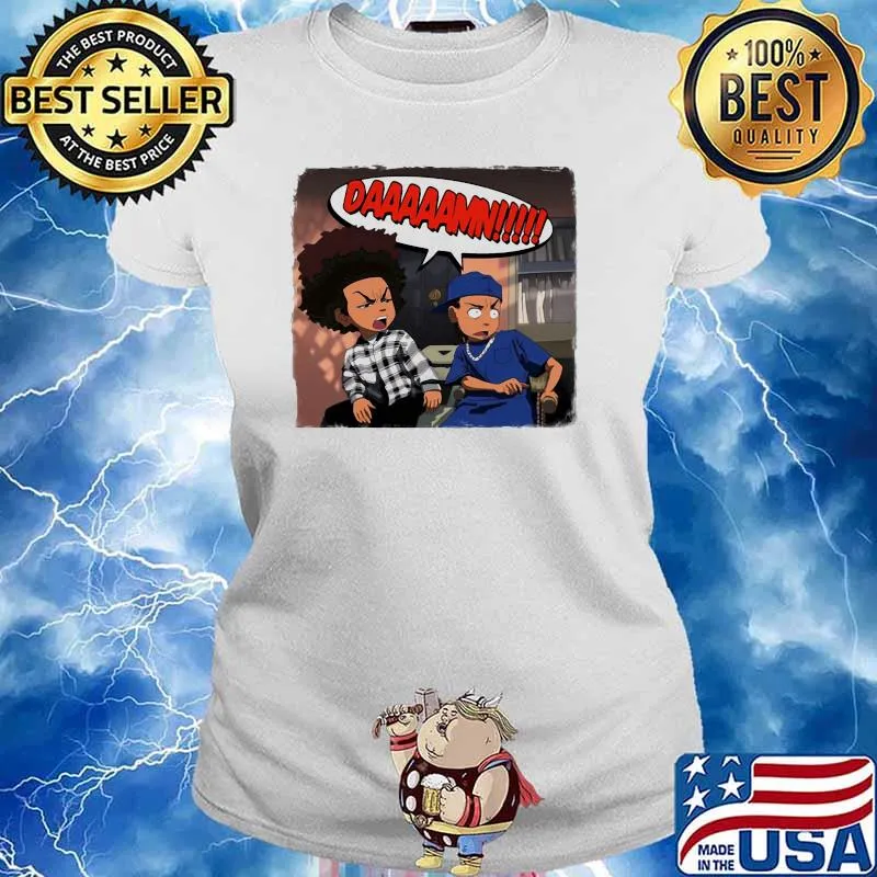 Funny cartoon Boondocks Ladies tee