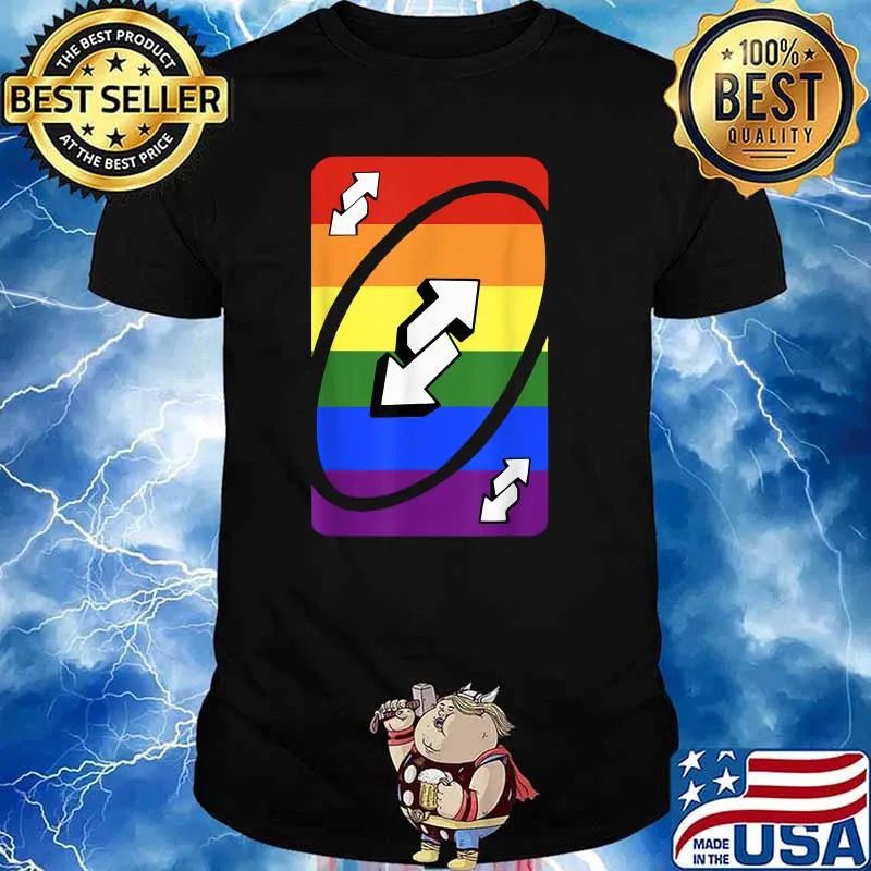 Gay Pride Uno Card T-Shirt