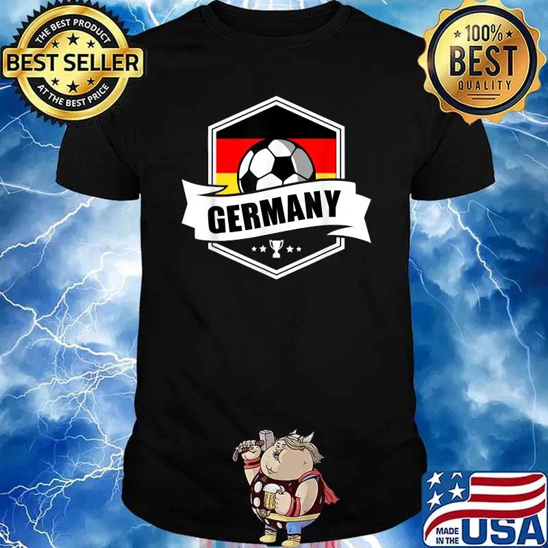 Germany Soccer Jersey 2021 German Flag Scarf Ball T-Shirt