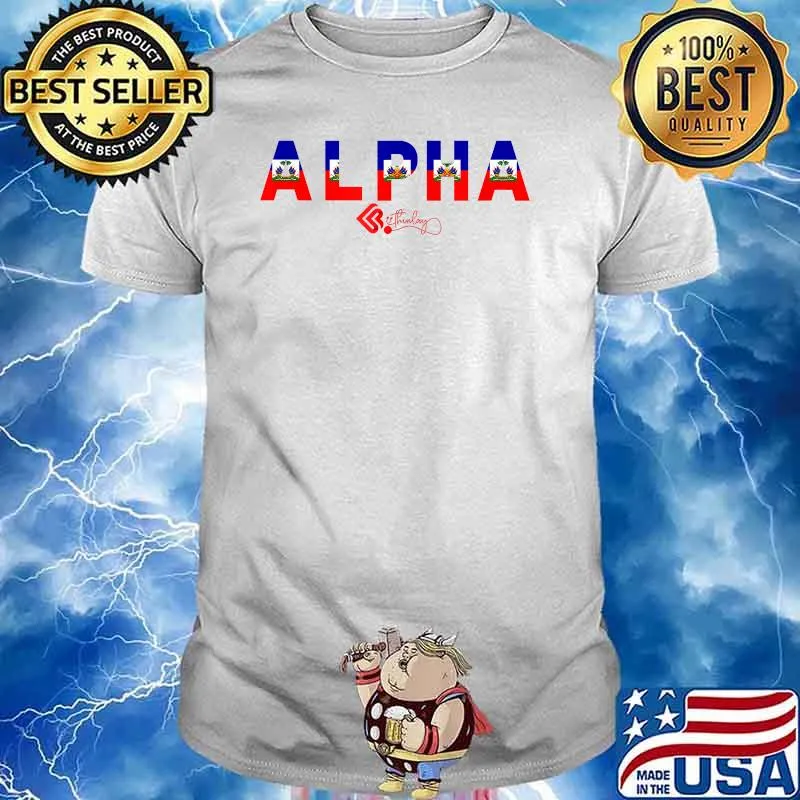 Haitian Alpha Flag T-Shirt Official