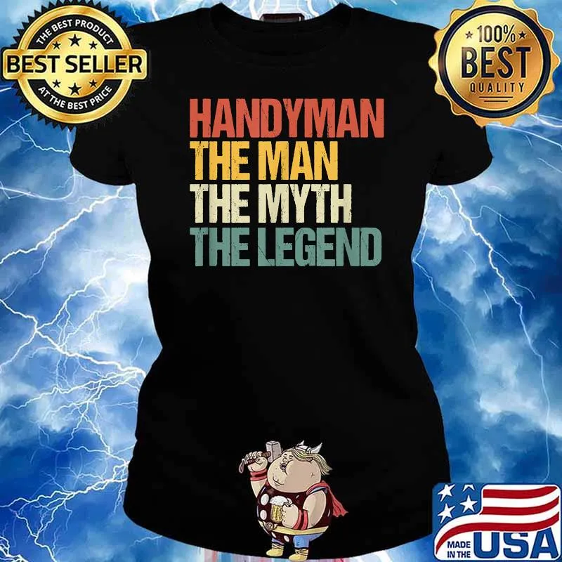 Handyman The Man The Myth The Legend Repairman T-Shirt Ladies tee