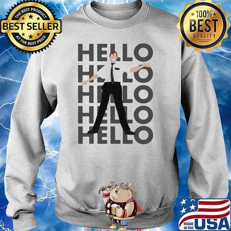 Hello saying man Sweater