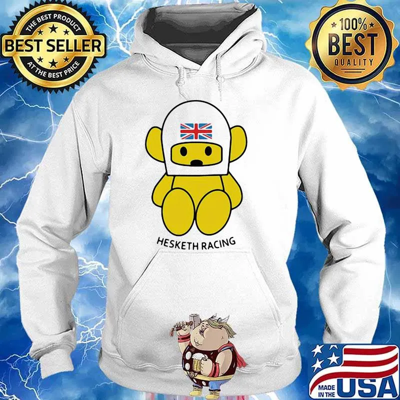 Hesketh Racing Bear Helmet American Flag Shirt Hoodie