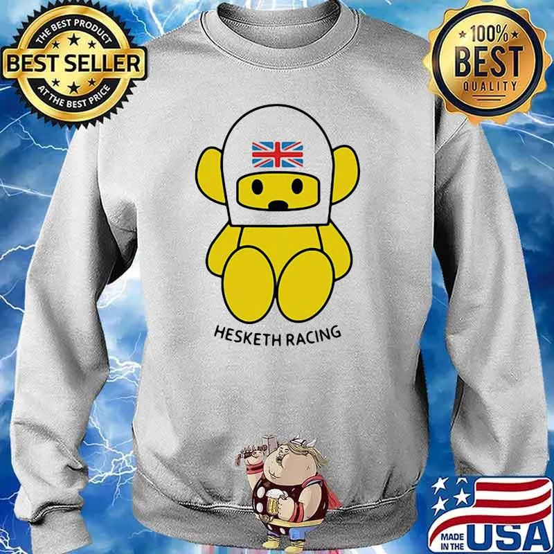 Hesketh Racing Bear Helmet American Flag Shirt Sweater