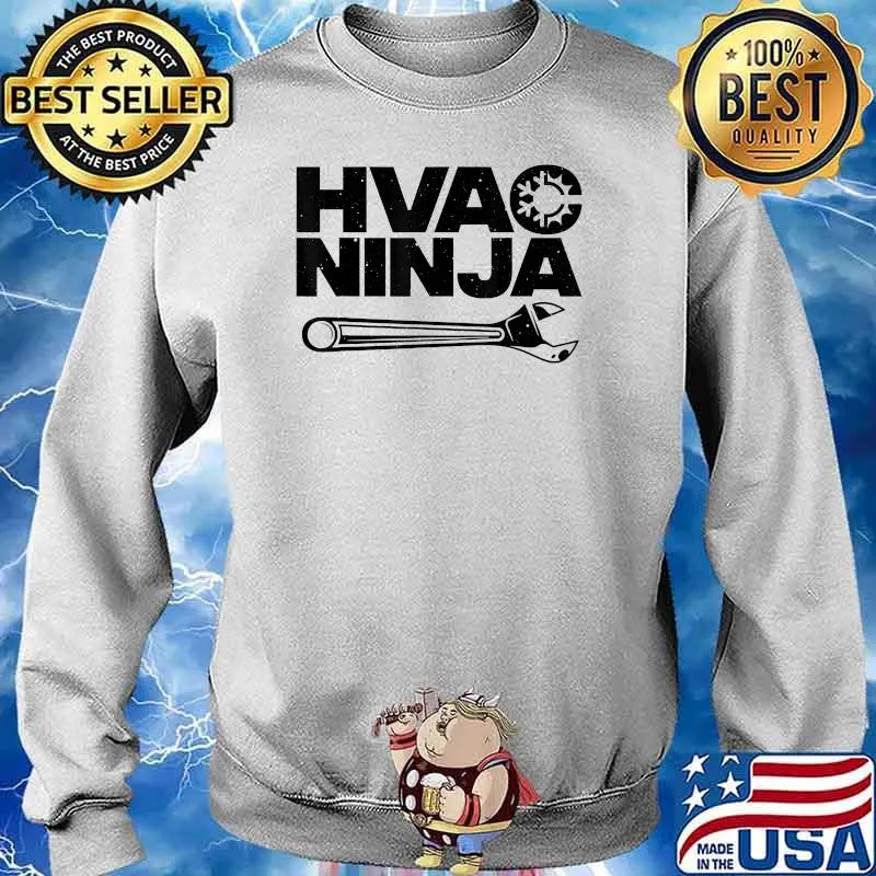 HVAC Ninja Technician Air Condition Lover T-Shirt Sweater