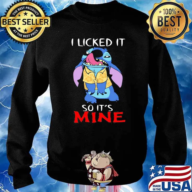 I licked it so its mine stitch s Sweater