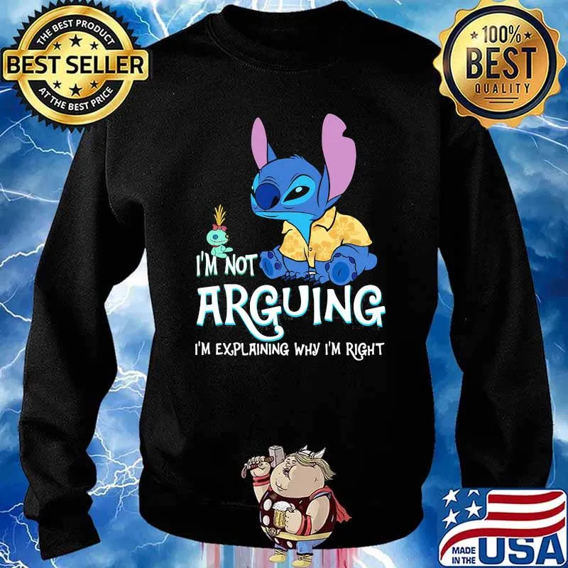 Im not arguing im explaining why im right stitch s Sweater