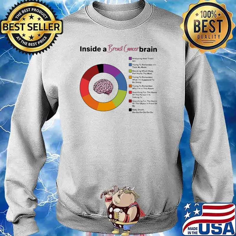 Inside A Breast Cancer Brain Shirt Sweater