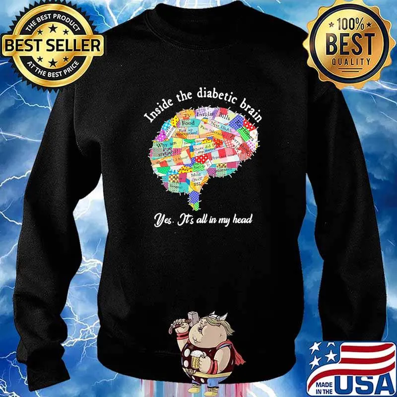 Inside the diabetic brain yes its all in my head s Sweater