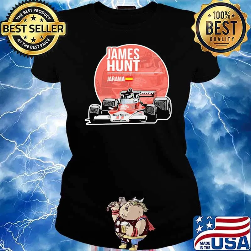 James Hunt Jarama Car Shirt Ladies tee