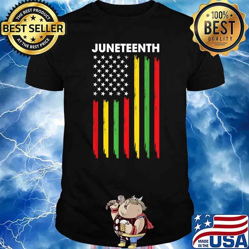 JUNETEENTH Freeish Since 1865 American Flag Shirt