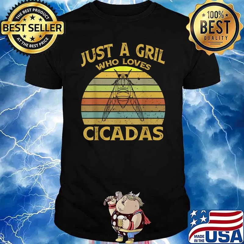 Just a girl Who Loves Cicadas, Entomologists Vintage T-Shirt