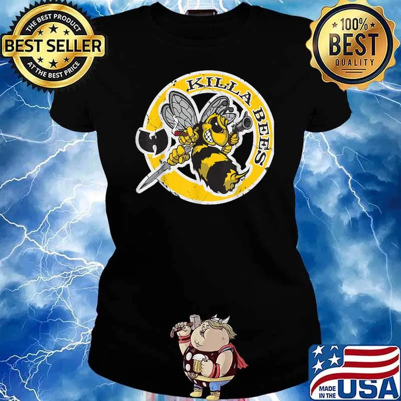 Killa Bees Gun Smoke T-Shirt Ladies tee