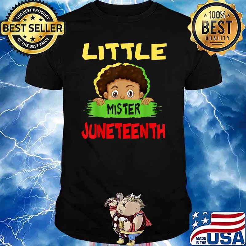 Little Mister Juneteenth Black Boy Shirt