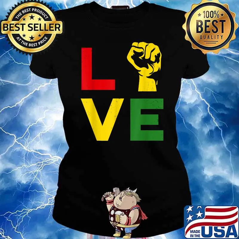 Love Emancipation Day Juneteenth Vintage T-Shirt Ladies tee