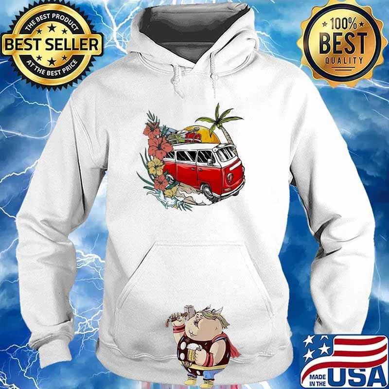 Love Flower Camping Car Shirt Hoodie