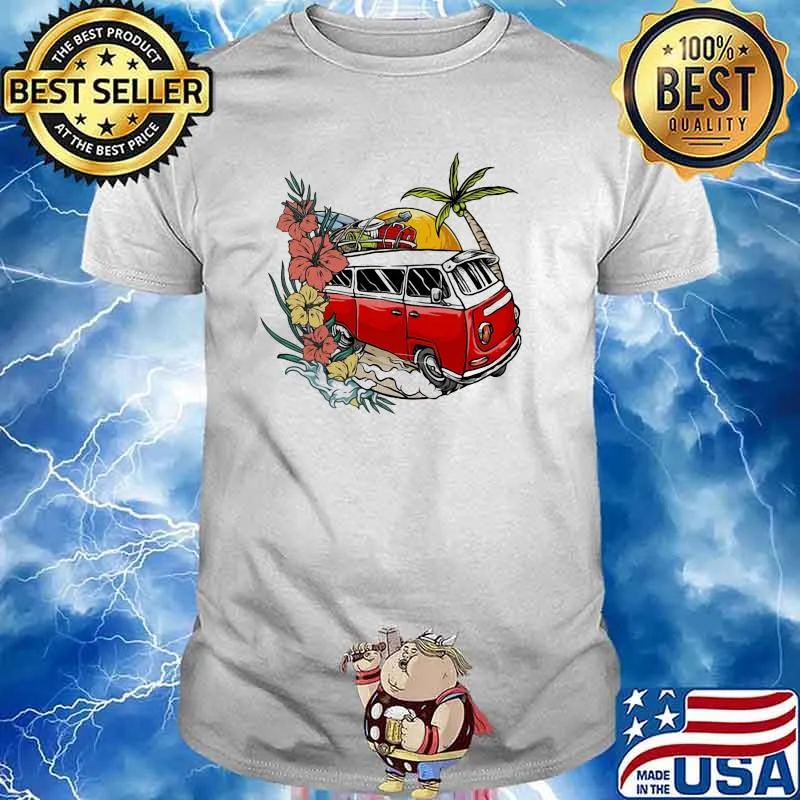 Love Flower Camping Car Shirt