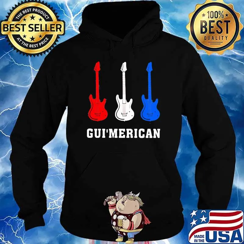 Love Gui'merican Guitar Shirt Hoodie