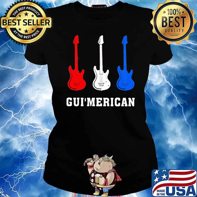 Love Gui'merican Guitar Shirt Ladies tee