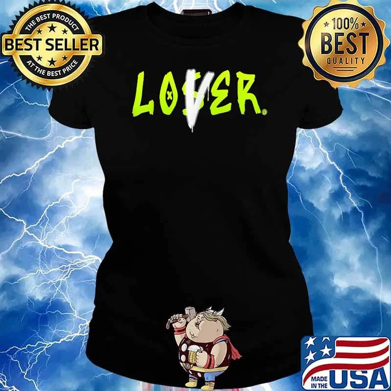 Lover Loser Graphic Tee Match Jordan 6 Electric Green T-Shirt Ladies tee