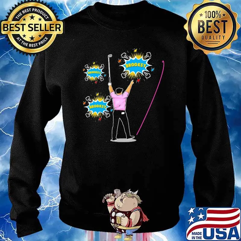 Man saying brooksy player golf Sweater
