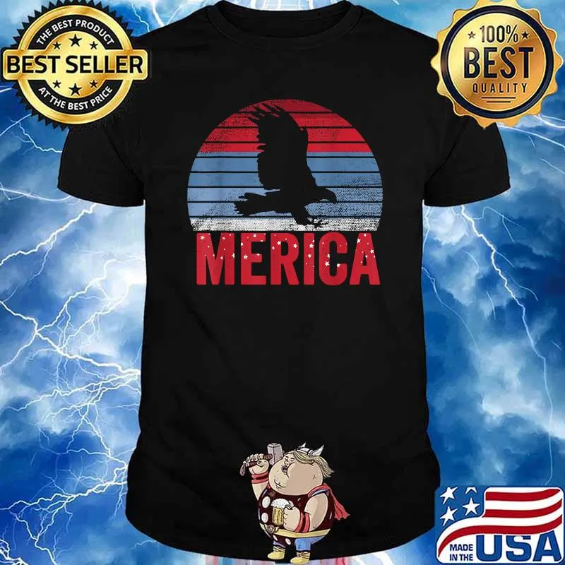 Merica Eagle 4th Of July Independence Day T-Shirt