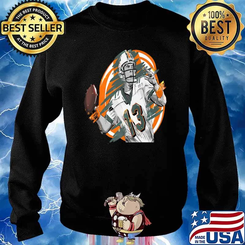 Miami Football, Dolphins Marino T-Shirt Sweater