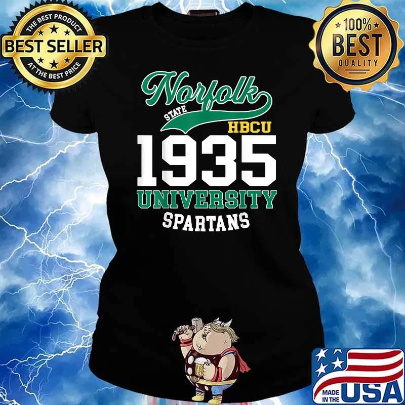 Norfolk state HBCU 1935 university Spartans T-Shirt Ladies tee