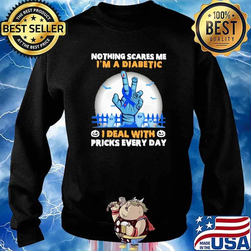 Nothing scares me im a diabetes i deal with pricks every day witch moon s Sweater