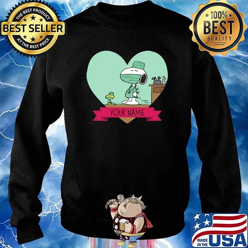 Nurse Snoopy Heart Shirt Sweater
