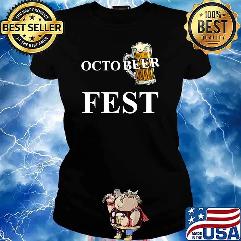 OctoBEER Fest pun beer party festival drinks T-Shirt Ladies tee