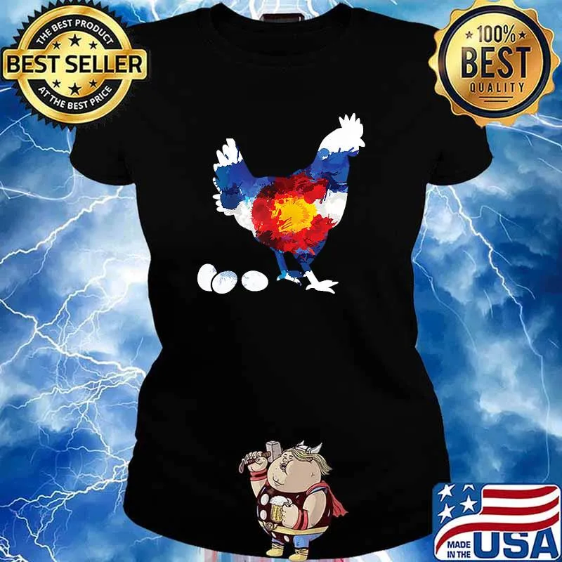 Official Watercolor Chickens T-Shirt Ladies tee