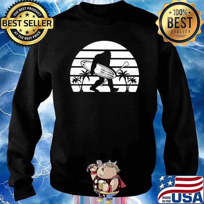 Paddleboarding And Big Foot Vintage Shirt Sweater