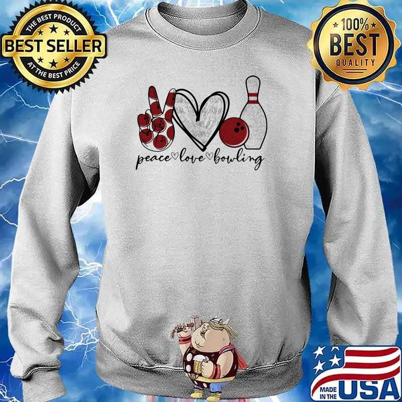 Peace Love Bowling Shirt Sweater