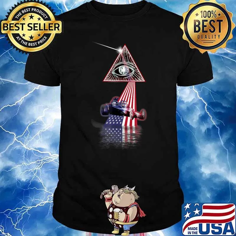 Prism US Flag Drag Racing T-Shirt