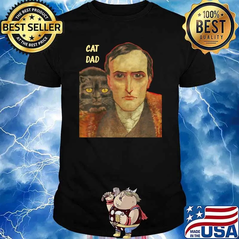 Proud Cat Dad Vintage Retro T-Shirt