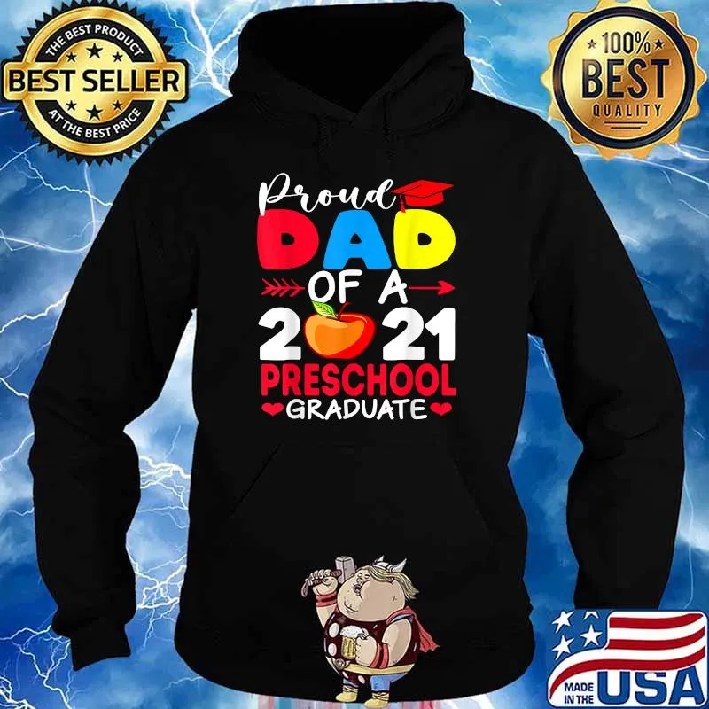 Proud Dad Of A Preschool Graduate Apple T-Shirt Hoodie