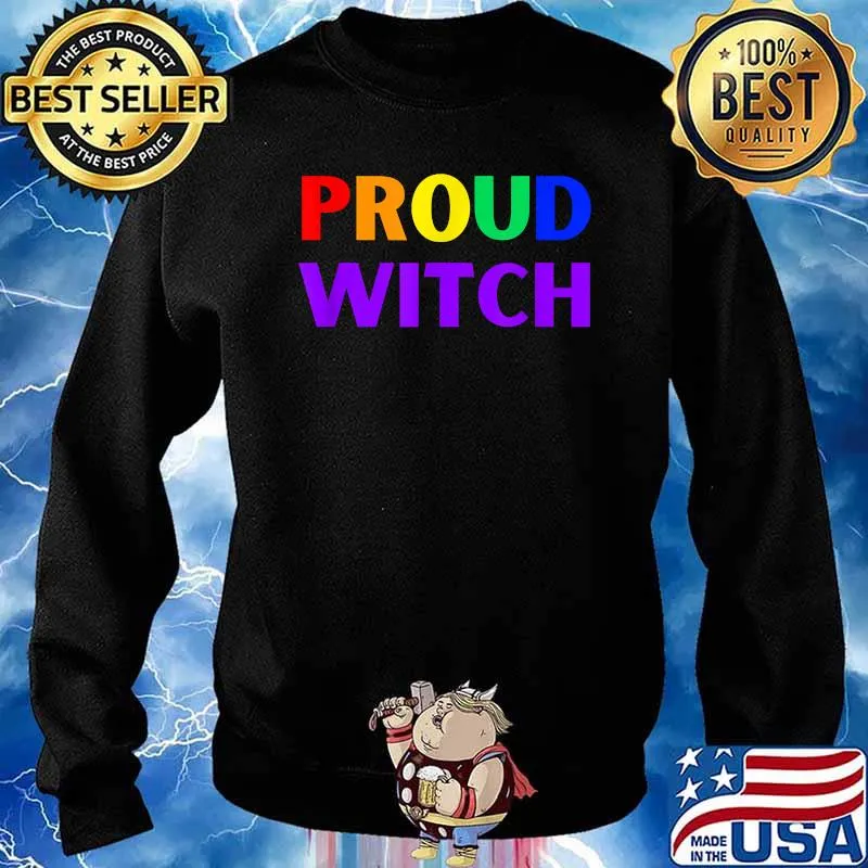 Proud Witch (ROYGBV Witch Pride Month) T-Shirt Sweater