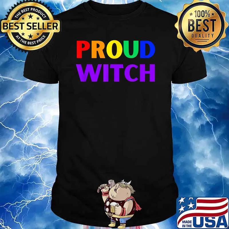 Proud Witch (ROYGBV Witch Pride Month) T-Shirt