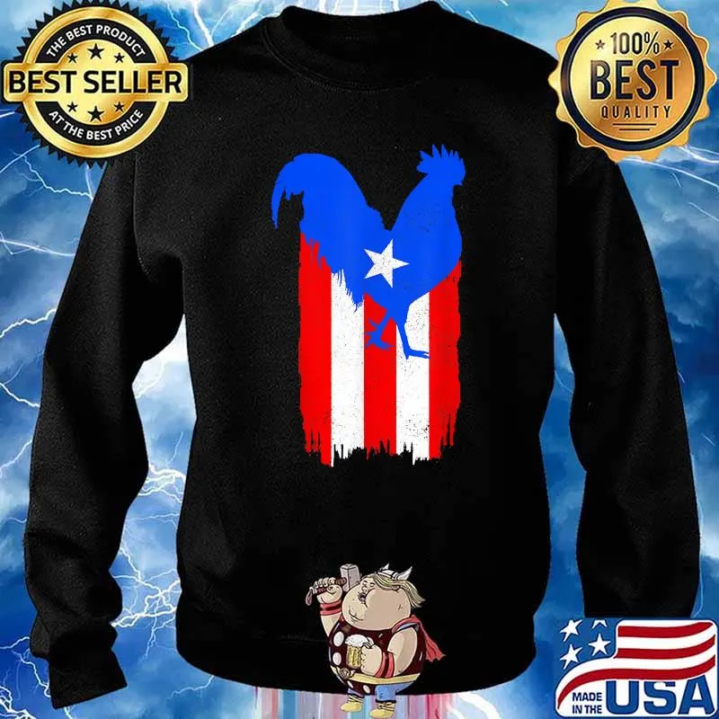 Puerto Rico Gallero Puerto Rican Flag Pride Boricua T-Shirt Sweater